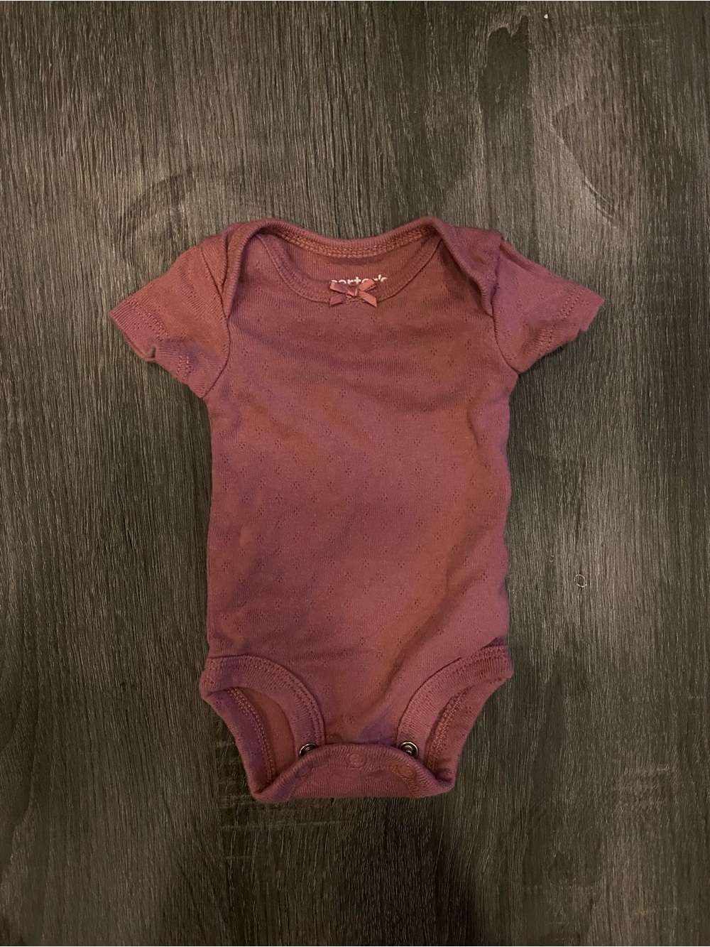 Soft Mauve Baby One-Piece Bodysuit
